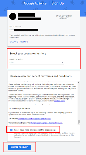 Select your country in signUp