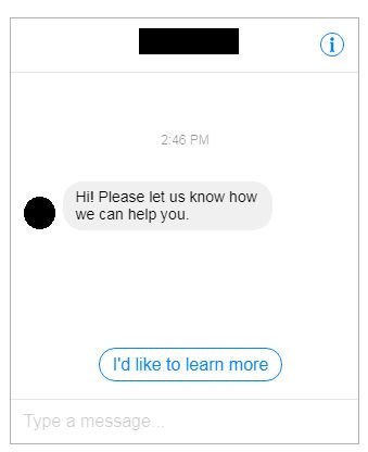 facebook message ad