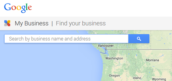 Google map interface for adding my business to google