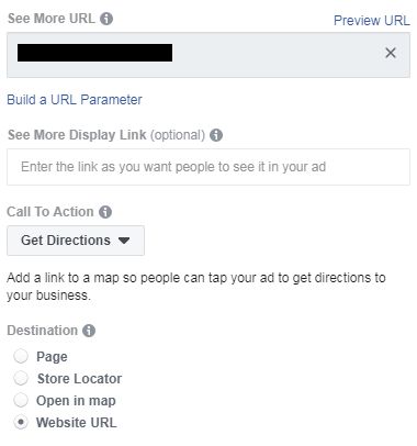 store visit facebook ad objective