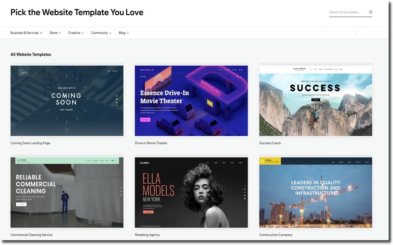 wix review choose the best template